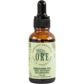 ORE Aceite de Orégano Orgánico 30ml | 80% Carvacrol, Grado Alimenticio | Antibacteriano, Antifúngico y Antiinflamatorio Natural | Ideal para Cándida y Sistema Inmune | Con Aceite de Oliva Virgen