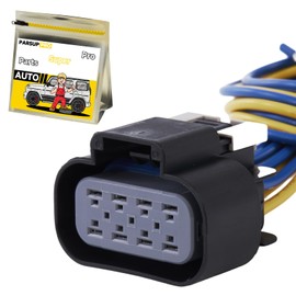 PARSUPPRO 8-Pin/WireHalogen Headlight Connector Plug Harness Repair Pigtail for Fit for GMC Sierra for Chevy Silverado 2014-2016 for GM Replace 13531427 23137238