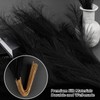 SeptCat 30 Pcs Pampas Grass Black Decor 21.7" Fluffy Faux