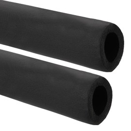 PATIKIL 1-11/16"(43mm) ID x 6.6Ft Pipe Insulation Foam Tubes, 2Pcs Pipe Cover Wrap Roll Bar Padding Tubing for Handle Grip HVAC Outdoor Air Conditioner Units, Black