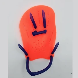 Swimming Hand Paddles Training Hand Fins with Adjustable Straps for Children Adult Water SportsOrange M