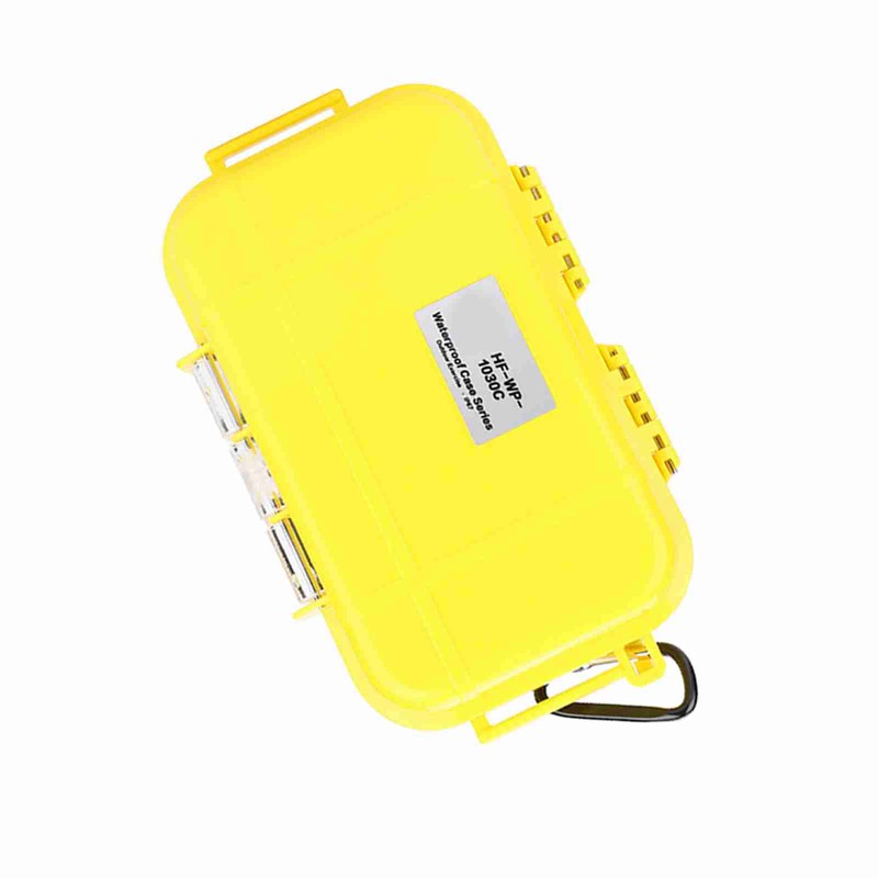 Outdoor Survival Shockproof Waterproof Storage Case Airtight Carry Box Container(Yellow)