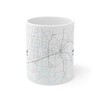 Huntsville, Alabama AL Map Mug (11 oz)