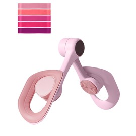 Thigh Master, Thigh Exerciser for Women Elastic Bands of Varying Resistance, Anti-Slip Design for Postpartum Mothers/Sedentary/Thigh Fat People (Pink)