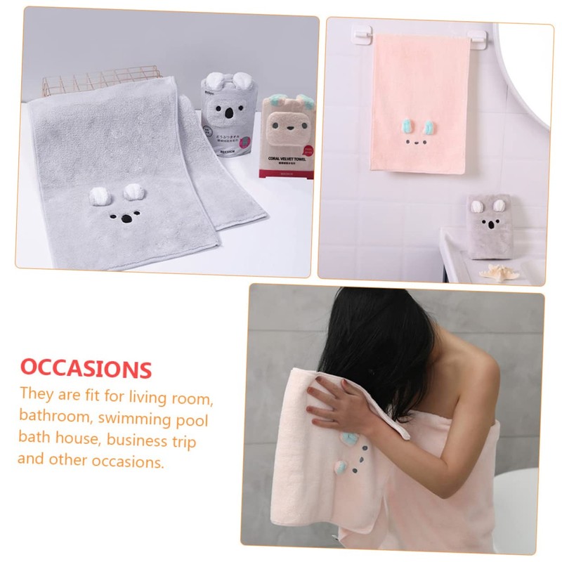 OHPHCALL Microfiber Hair Dry Towel Soft Absorbent Quick Dry Hair