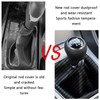 SSNNUU Car Shift Boot,Carbon Fibre Leather Gear Shift Cover for