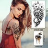 47 Sheets Fantasy Temporary Tattoos, Half Arm Fake Tattoos Stickers