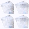 SaktopDeco 20 Sheets 1 to 100 Mini Number Stickers Round
