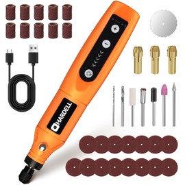 HARDELL HARDELL 3.7V Akku Multifunktionswerkzeug, Rotationswerkzeuge 5-Gang, Typ-C-Laden, Multifunktionswerkzeuge mit LED Licht und 36 Zubeh?r fr Bohren, Gravieren, Polieren, Schleifen, Schmirgeln