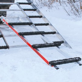Caliber 13566 TractionLadder HD, Snowmobile Ramp Ladder with Grips, Extendable 16" x 64"