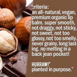 HURRAW Bálsamo Labial Con Color Avellana, Paquete De 3(Color Marrón Translúcido). Orgánico, Certificado Vegano, Sin Crueldad Animal Ni Gluten....     