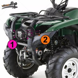 WSAYS  Fit Yamaha Grizzly 700 07-15 & 550 09-14 24W LED Light Pods Headlight Mount Kit