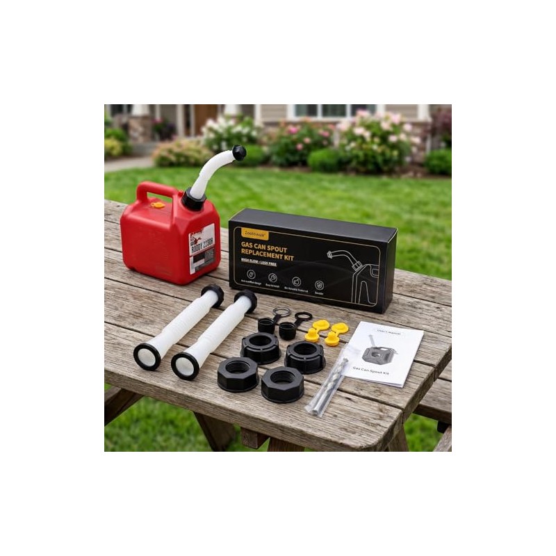 Gas Can Spout Replacement Kit - Nozzle & Accessories