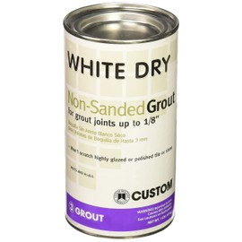 Custom Building Product WDG1 1lb White Non-Sanded Tile Grout, 1-Pound, No Color