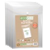 eco-eco A4 50% Recycled Clear Transparent Portrait Press Stud Popper
