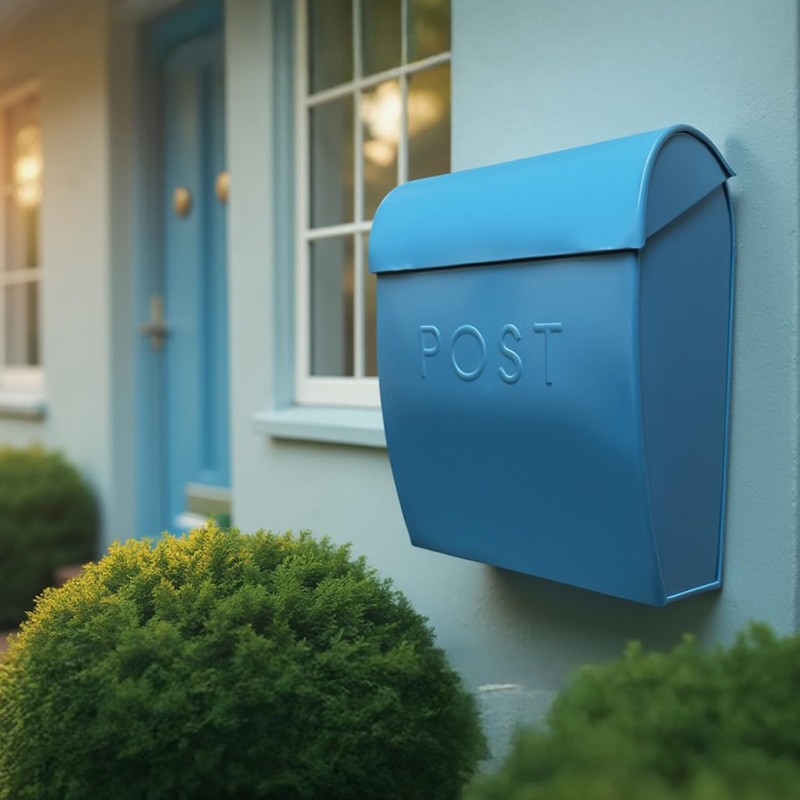 NACH Large Wall Mount Mailbox, 15.07 x 12.44 x 5.39