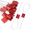 Tanstic 20Pcs Red Steel Security Seals with Aluminum Body, Security