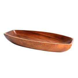 Premier Housewares 1104600 Acacia Wood Oval Serving Dish, 5 x 30 x 15 cm , Brown