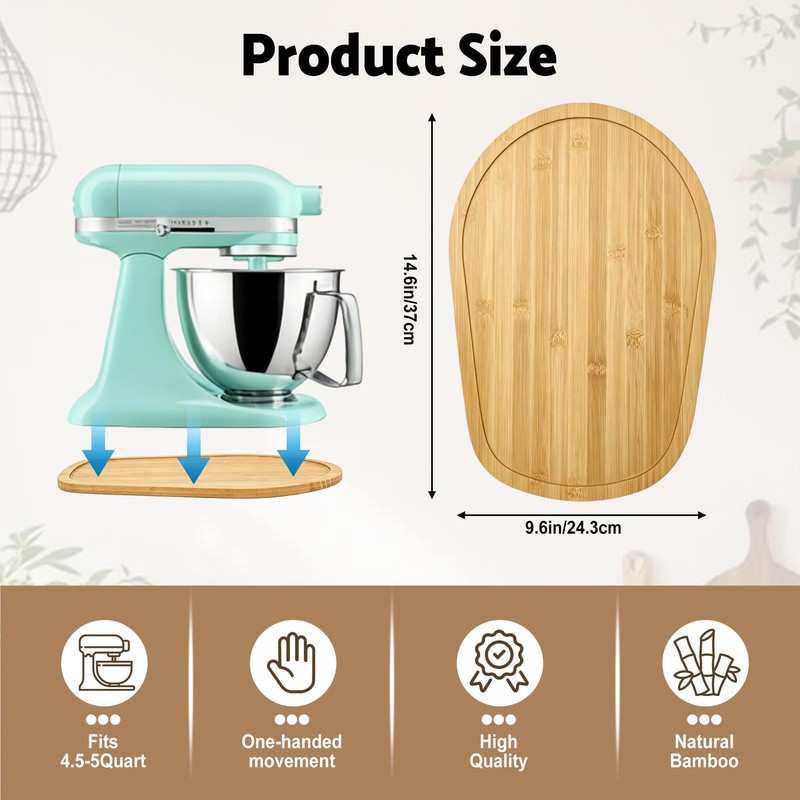 FUGWU Mixer Slider Mat for KitchenAid 4.5-5 Qt Tilt Head