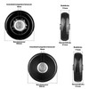 Alriedy Set of 4 Suitcase Castors, 60 x 18 mm