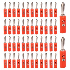 Banana Plug JT‑002 4mm New Type Banana Plug Solder Free Wiring Teaching Instrument ConnectorRed