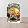 CafePress HARMONY PENTACLE LG Folded Greeting Card Glossy
