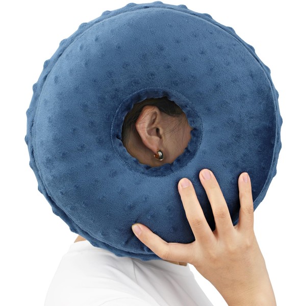 BNRendles Ear Piercing Pillow Removable Cover for Side Sleepers Ear