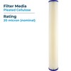 SpiroPure SP-S1-20 20x2.5 20 Micron Pleated Cellulose Sediment Water Filter