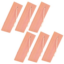 6 Pieces Cedar Hang Ups Natural Cedar Blocks Rectangle Ceder Hangers Cedar Blocks Cedar Hangers Blocks Cedar Wooden Hangers Cedar Planks Storage Accessories for Clothes Storage
