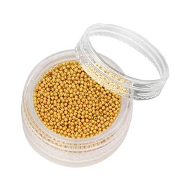 Housoutil Nail Art Rhinestones Round Beads Special Decor Jewelry Design DIY Collection Box