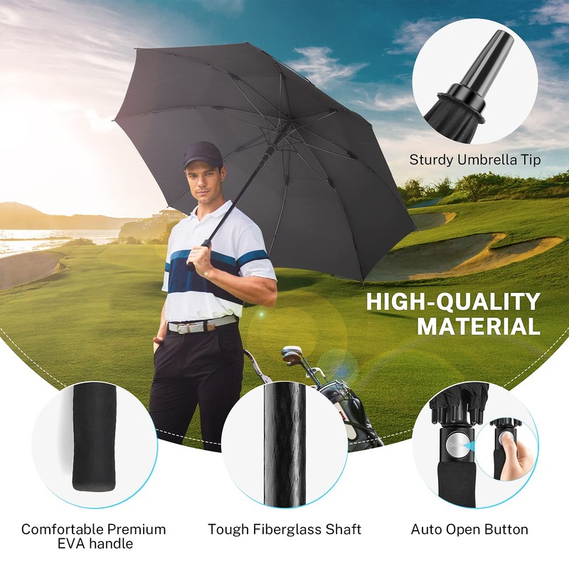 Gonex 68 Inch Extra Large Golf Umbrella, Automatic Open Travel