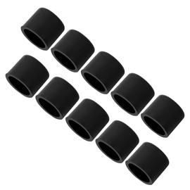 uxcell Silicone RCA Female Connector Anti Dust Plug, 8mm Dust Proof Cap Protector Cover 10 Pcs Black