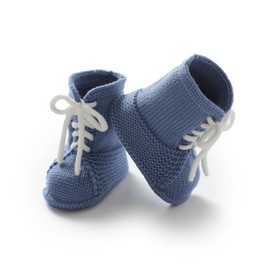 Hadetoto Baby Cowboy Cowgirl Boots Newborn Western Crochet Soft Knit Booties Shoes for Infant Toddler Girls Boys (Denim Blue, Infant, 0 Months, Age Range, US Footwear Size System, 3 Months, Medium)
