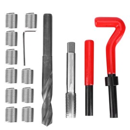 Thread Repair Kit, M14 x 2 Thread Repair Set, Thread Inserts, Thread Repair Kit, Twisted Drill Wrench, Thread Insert Tool, Pack of 15
