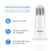 DiCUNO E26 Socket Extender, E26 Medium Screw Base, Light Socket