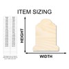 Unfinished Wood Tombstone Shape Craft up to 46" 12" /