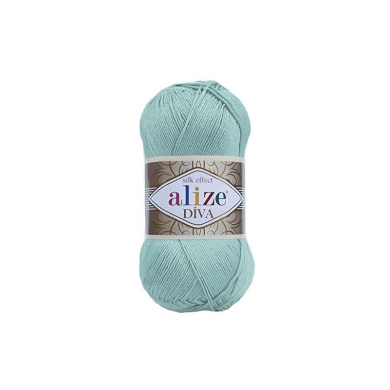 Alize Diva Silk Effect 100% Microfiber Acrylic Yarn 1 Ball