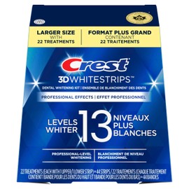 Crest Crest 3D White Whitestrips Professional Effects, At-Home Teeth Whitening Kit, 13 Levels Whiter, 22 Treatments