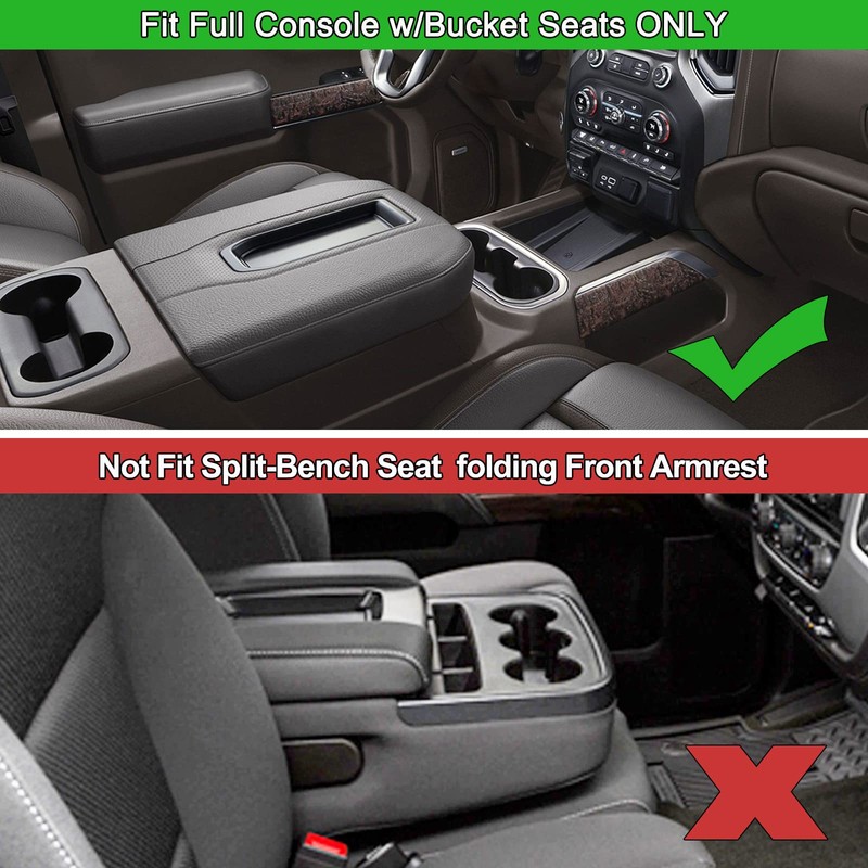 PIMCAR Center Console Organizer Compatible with 2019-2022 Chevy Silverado 1500/GMC