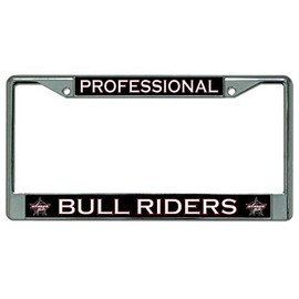Professional Bull Riders Chrome License Plate Frame