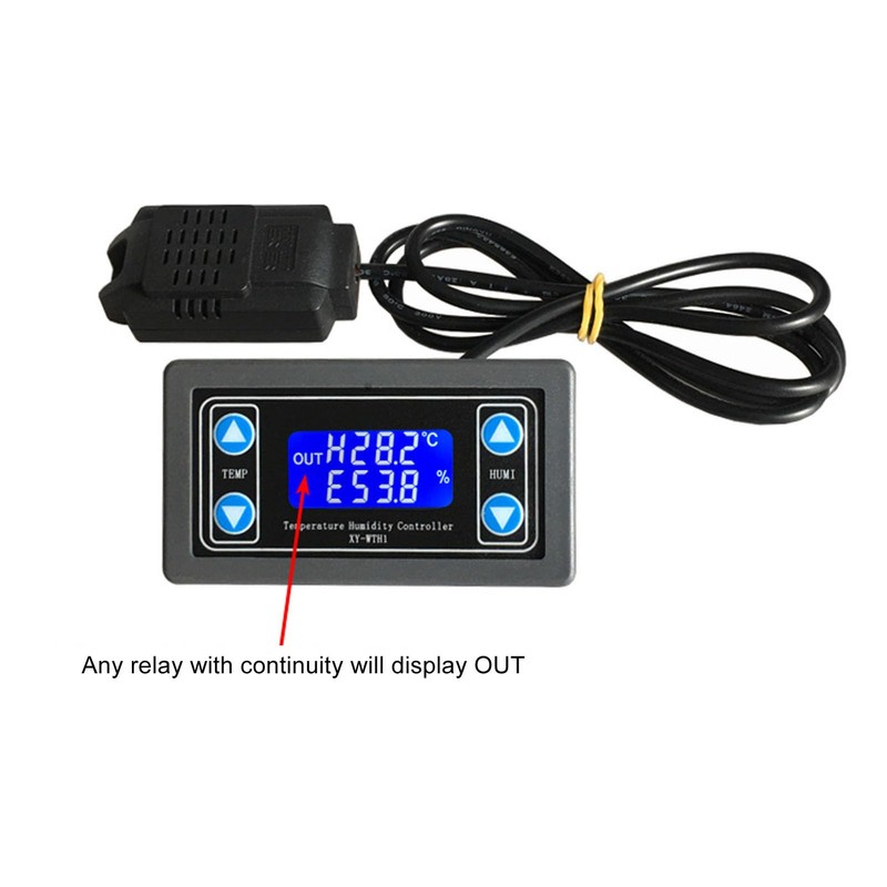 High Accuracy Temperature Humidity Controller Relay Output Digital Thermostat Humidistat