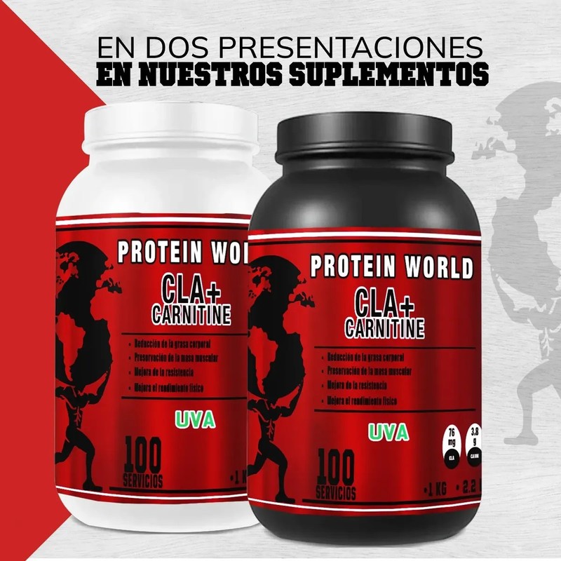 Cla Carnitina World Suplementos 1kg Pre Entreno 200serv
