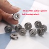 CHEERBRIGHT 50 Pieces Deep V Groove Guide Pulley Rail Ball