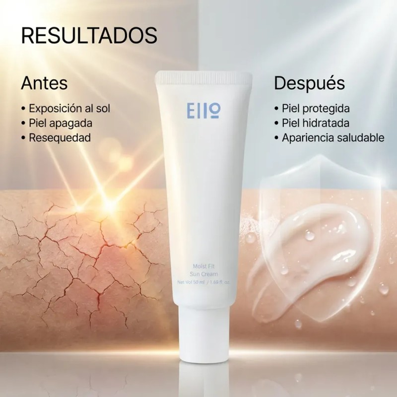 Eiio Protector Solar Facial Coreano Hidratante