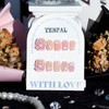 TENPAL Short Square Press on Nails Sweet Cute Bears Glue