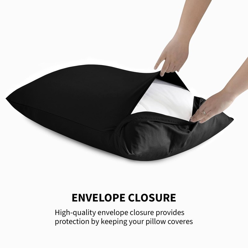 Yorkshire Bedding Pillow Cases 2 Pack - Brushed Microfiber Housewife