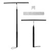 Shower Squeegee with Long Handle, 17-60" Telescopic Window Squeegee with