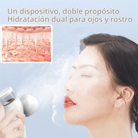 Vaporizador Ocular Facial MFFIKOZZ Alivio para Ojos Secos y Fatiga Ocular con Compresa Caliente