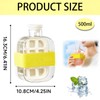 Ice Cube Bottle with Straw - 2 in 1 Water