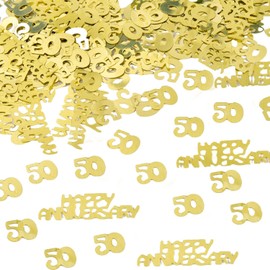 VEHYEGOI 60G Decorative Confetti, Number 50 Birthday Confetti, Party Decorations, Party Decoration Sequins, Party Table Decoration, Tossing Sequins